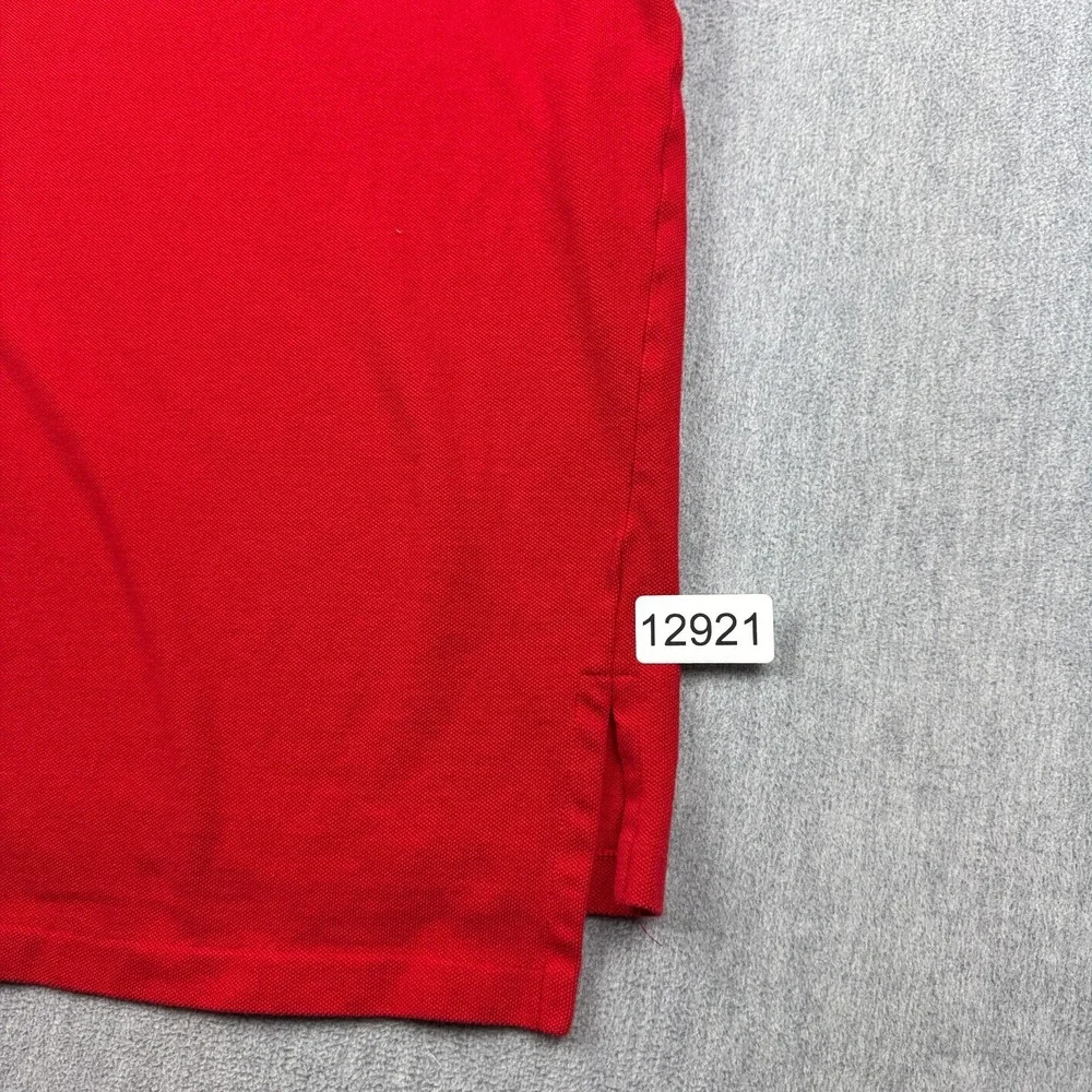 Polo Ralph Lauren‎ Shirt Mens Large Red Pony Rugby Classic Short Sleeve Casual